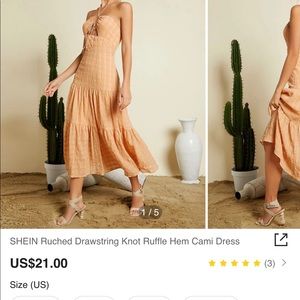 Shein Peach Maxi Dress